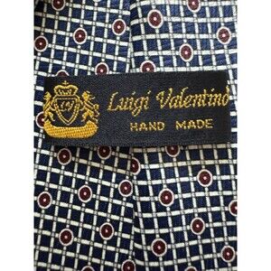 Vintage Necktie Luigi Valentino Handmade Tie Multicolored Designer Korea Career